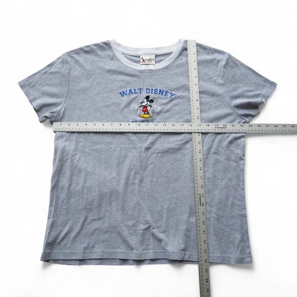 Walt Disney World Vintage 90s Embroidered Mickey Mouse SS T-Shirt Women's XXL - Picture 5 of 8